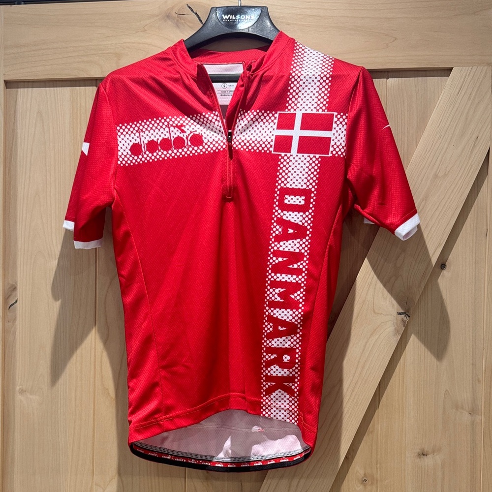 Denmark / Danmark Cycling Jersey Diadora size Small